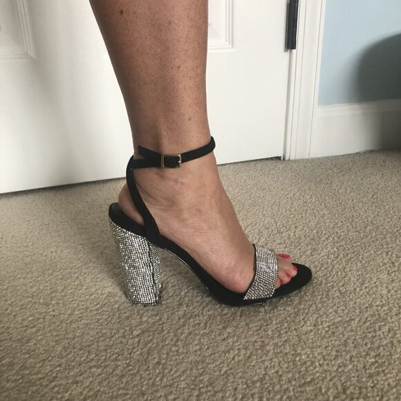 Olivia Ferguson Rhinestone High Heels Size 6.5 (Brand New) - Picture 2 of 8